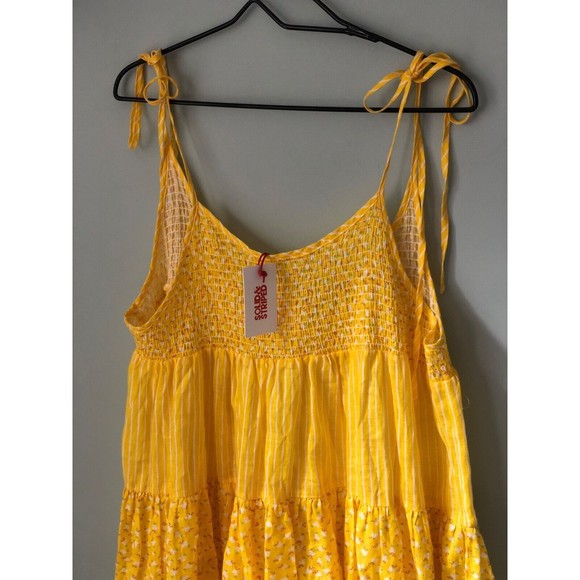 NWT Solid & Striped The Parker Dress in Ditsy Floral Yellow - Picture 3 of 7
